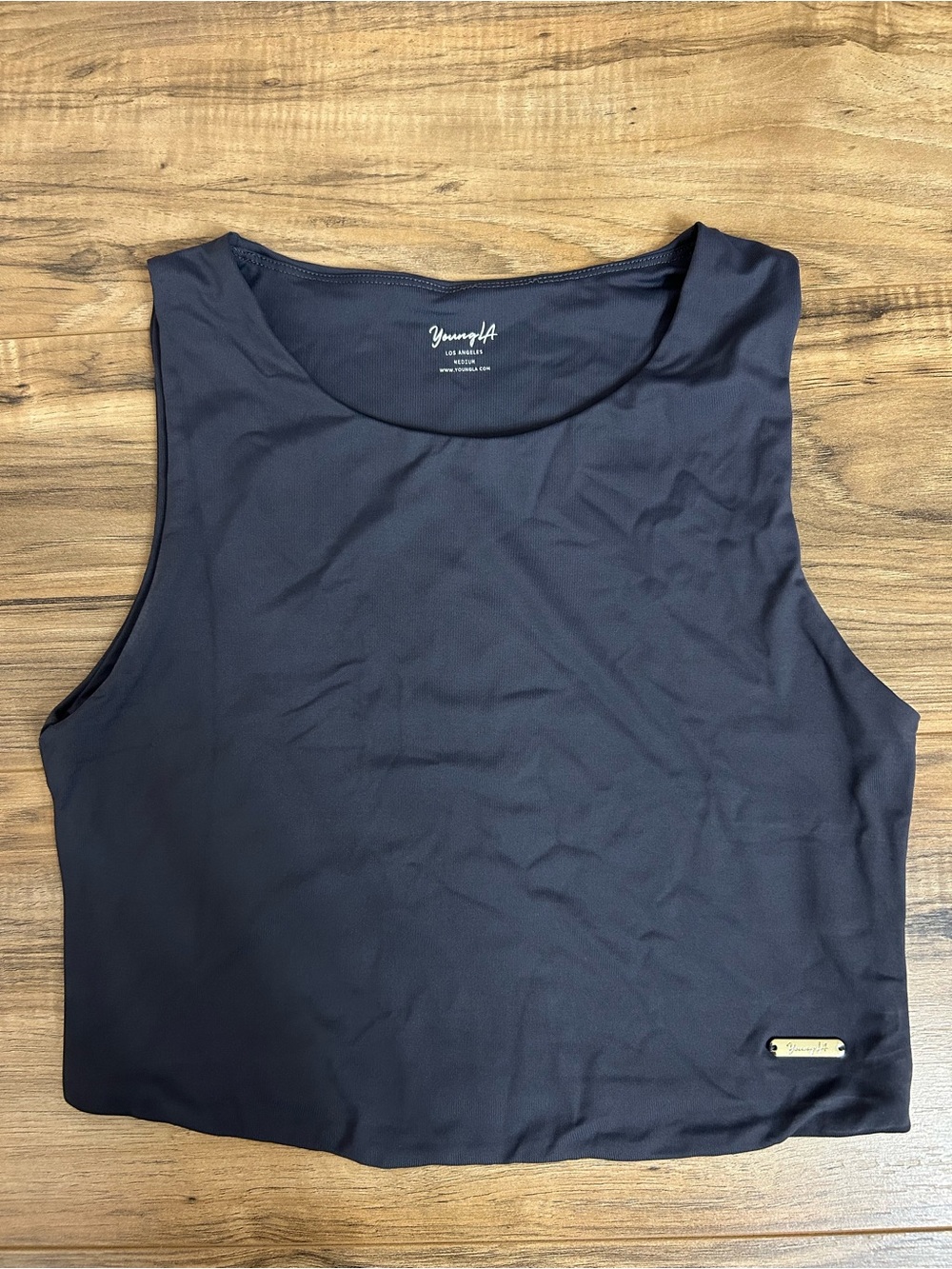 youngla cropped muscle tank